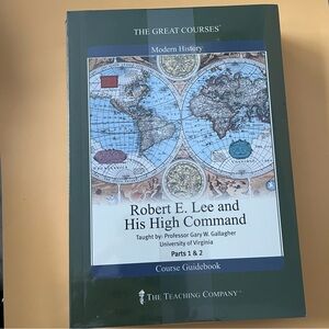 Great Courses General Robert E. Lee and His High Command Part 1 & 2 Book & DVDs